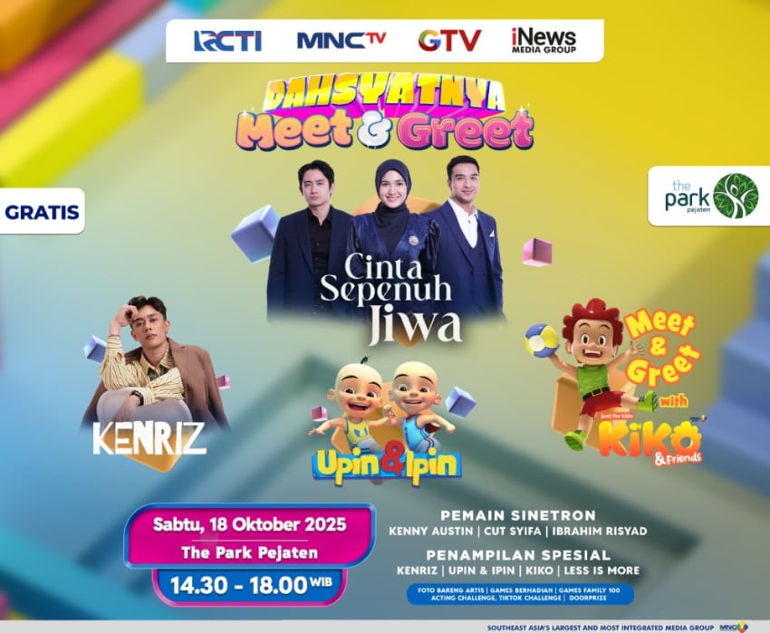 Lala, Julian, dan Hasbi akan Menyapa Warga Pejaten di Dahsyatnya Meet and Greet Cinta Sepenuh Jiwa